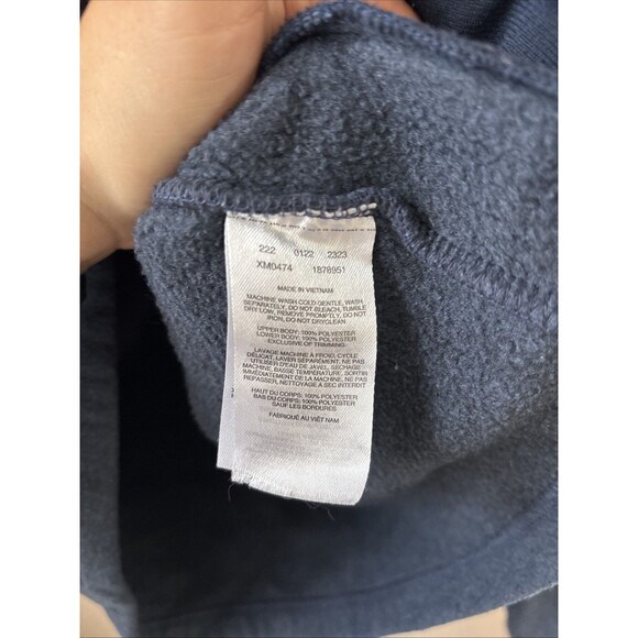 Columbia Women’s Size S Navy Blue Fleece Jacket Zip Up Long Sleeve Outdoor Warm - Picture 6 of 8